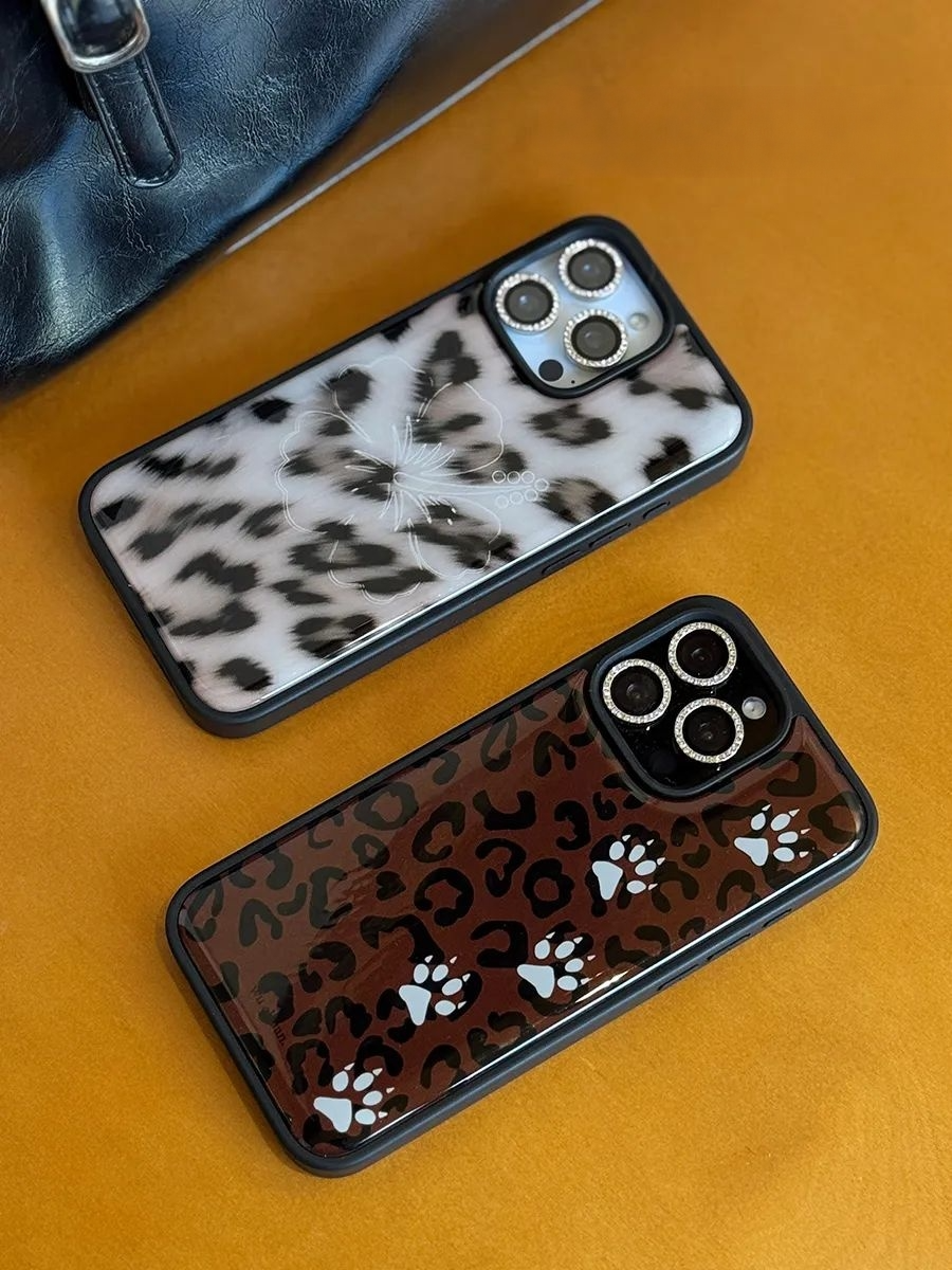 Luxury Leopard Print Epoxy Phone Case