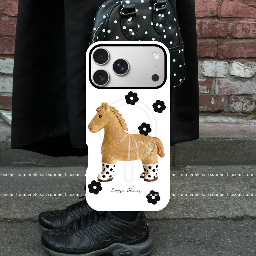 Boots Horse Dual/Single-Layer Phone Case-SB-IML MagSafe