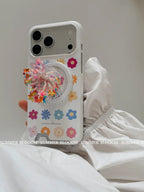 Artistic Spring Floral Phone Case with Slot&MagSafe - SB-IML
