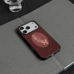Vintage Aesthetic Floral Red Tempered Glass Phone Case-NS