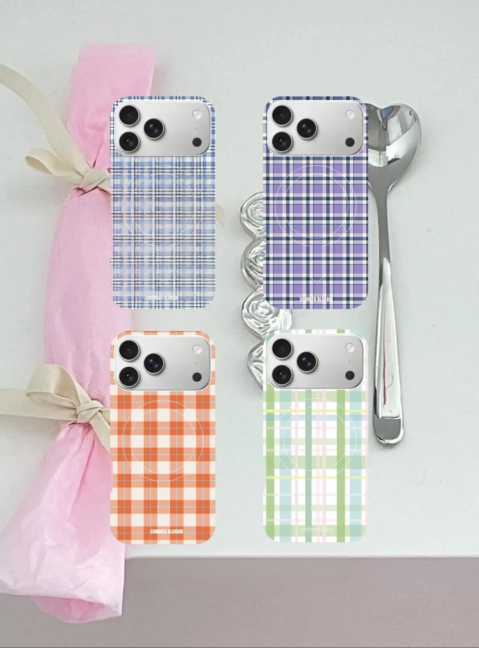 Aesthetic Plaid iPhone Case - Single Layer SB-IML MagSafe