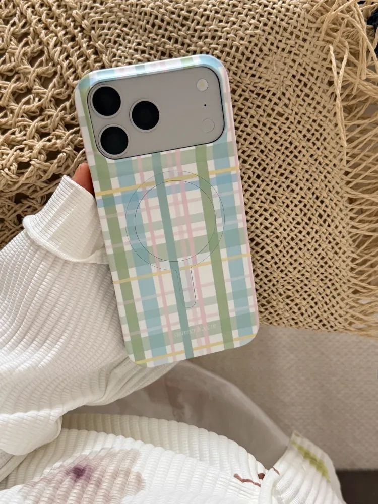 Aesthetic Plaid iPhone Case - Single Layer SB-IML MagSafe