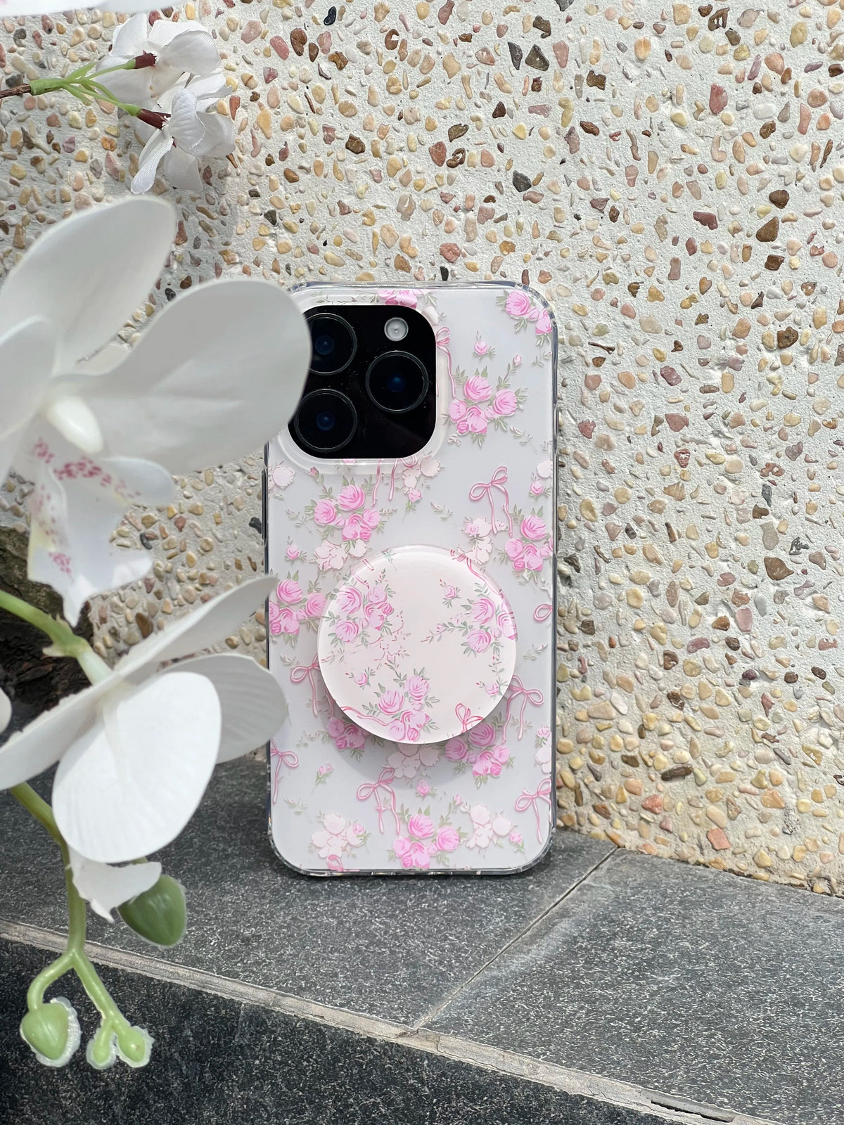 Vintage Floral Bow IMD Phone Case-YSH