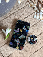Black Butterfly & Floral Collection IMD Phone Case-YSH