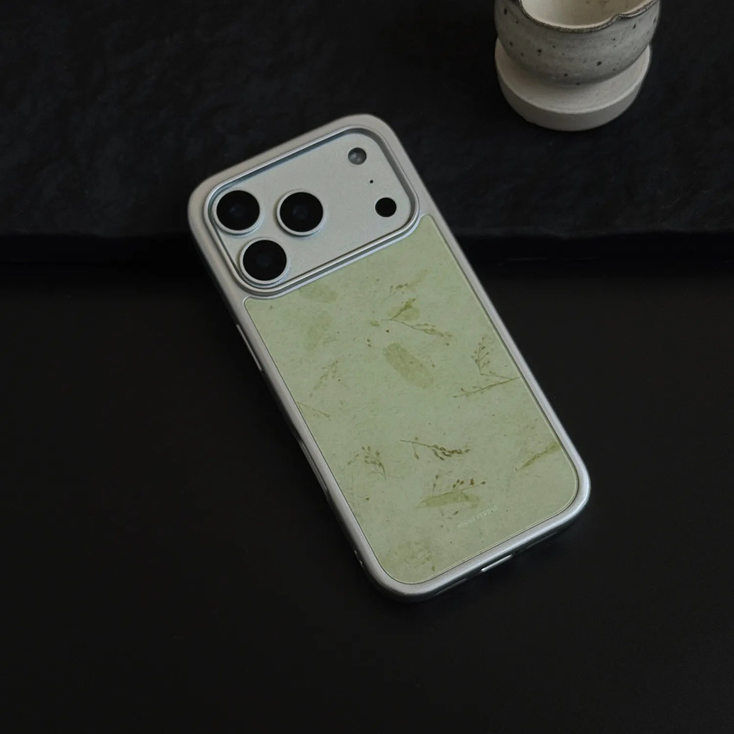 Grass Blade Texture Tempered Glass Phone Case-NS