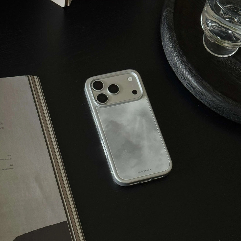 Minimalist Ink Painting Fog Tempered Glass Phone Case-CHO