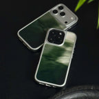 Artistic Green Ink-Wash Bamboo Shadow Glass Case-CHO