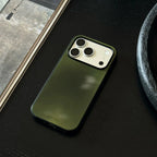 Chinoiserie Moss Green Tempered Glass Phone Case-CHO