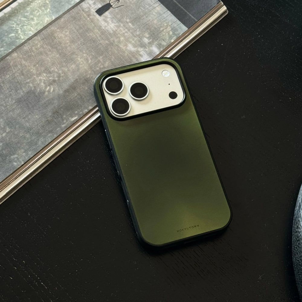 Chinoiserie Moss Green Tempered Glass Phone Case-CHO