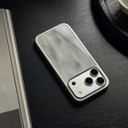 Luxury Moon White Ink Wash Glass Phone Case-CHO