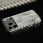 Luxury Moon White Ink Wash Glass Phone Case-CHO