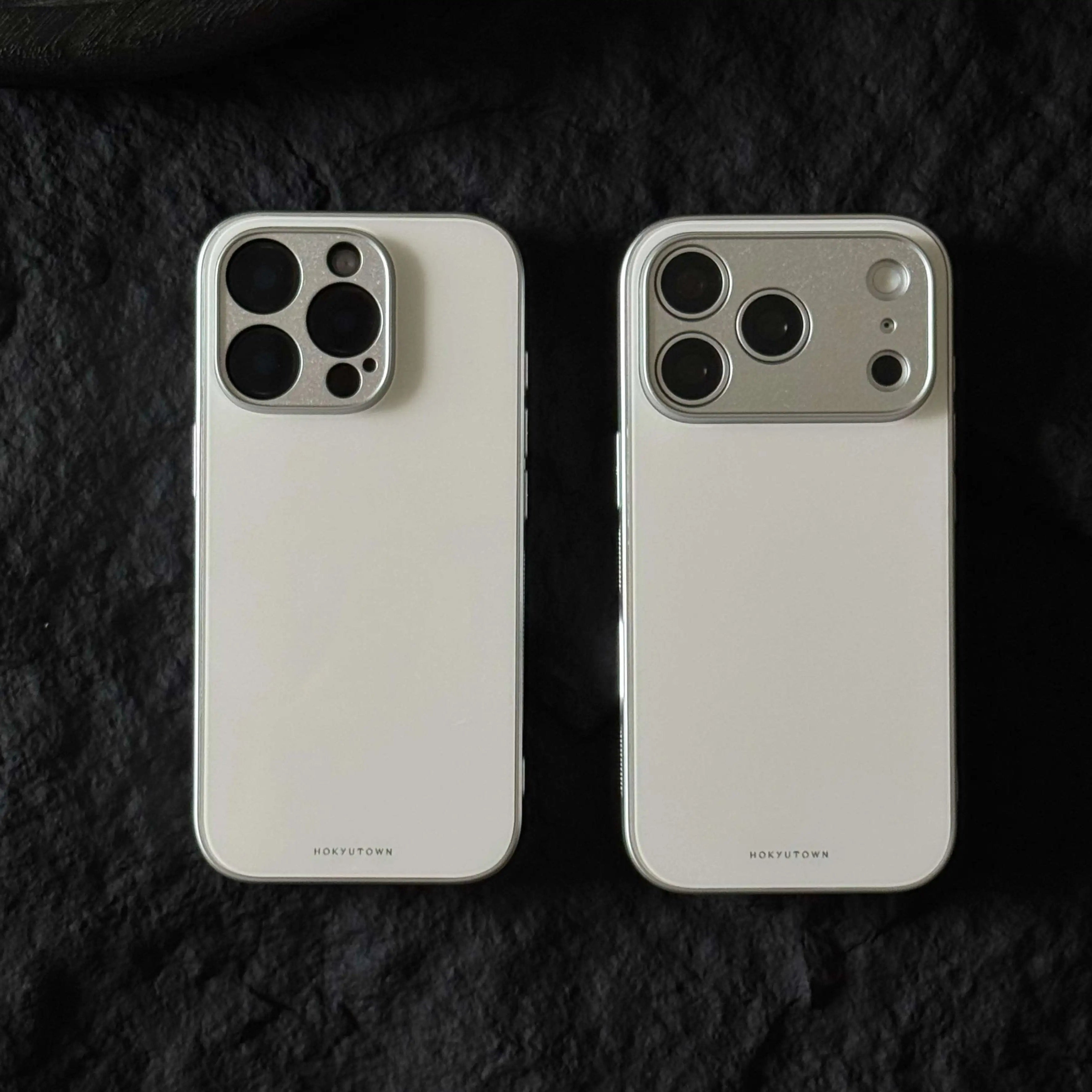 Luxury Ceramic White Tempered Glass Case-CHO