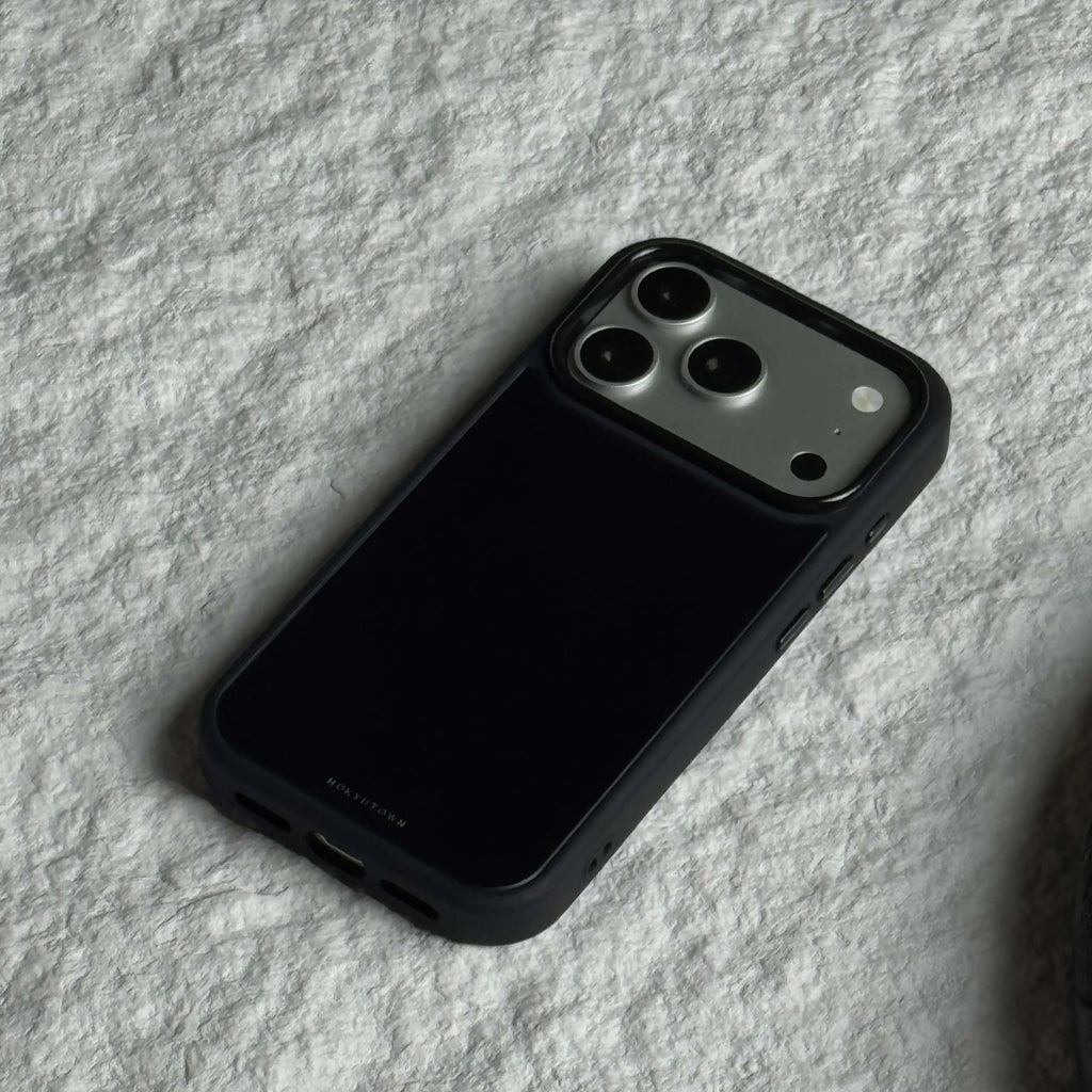 Minimalist Armor Series Matte Black Phone Case-CHO