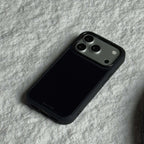 Minimalist Armor Series Matte Black Phone Case-CHO