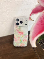 Matte Transparent Floral IMD Phone Case-YSH