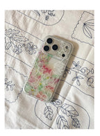 Matte Transparent Floral IMD Phone Case-YSH