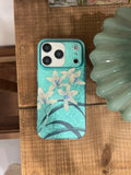 Luxury Shimmering Cyan Orchid IMD Phone Case-YSH