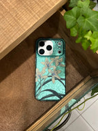 Luxury Shimmering Cyan Orchid IMD Phone Case-YSH