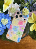Gold Glitter Pastel Pressed Floral Collage Phone Case-YSH