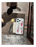 Chinoiserie Calligraphy Ink Art & Vase Print IMD Phone Case-YSH