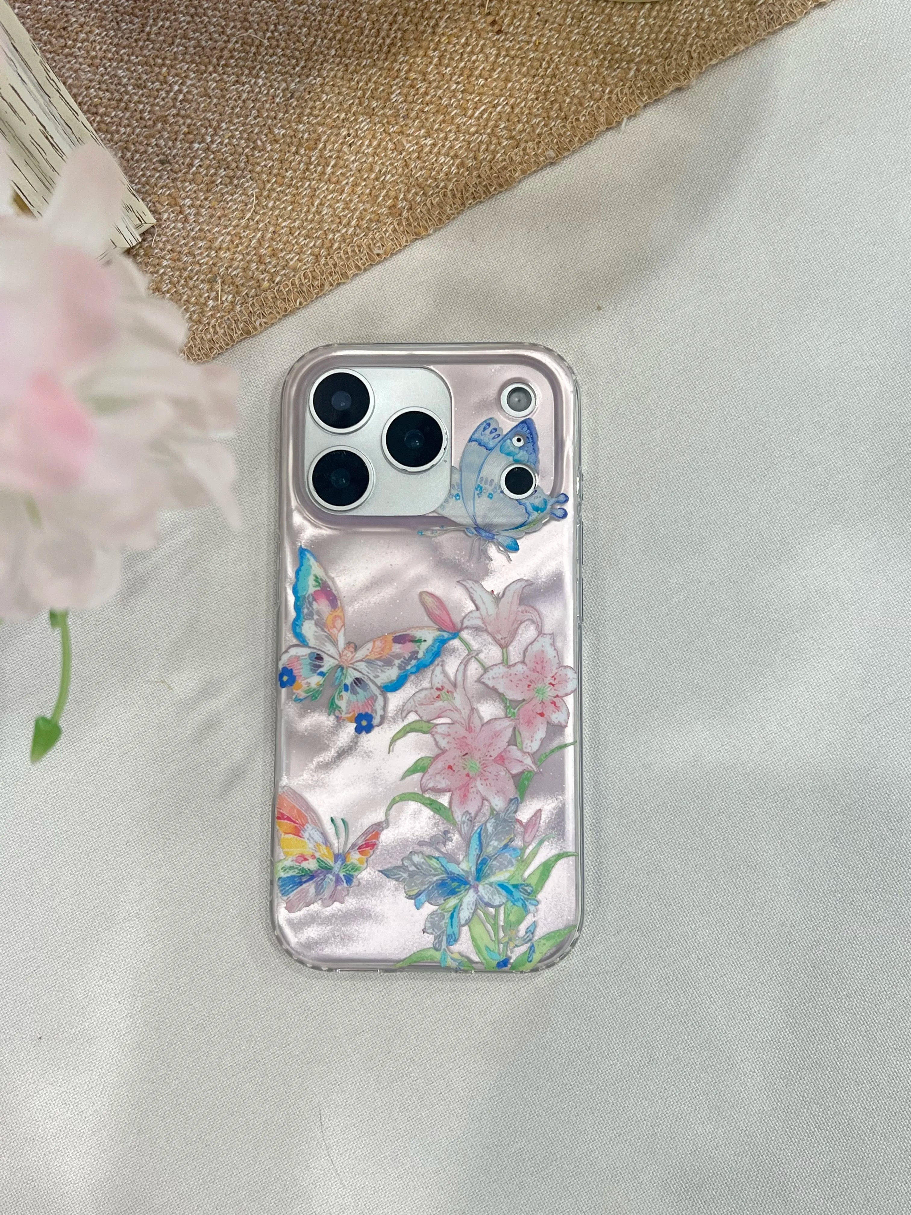 Chic Butterfly & Floral Botanical IMD Phone Case-YSH