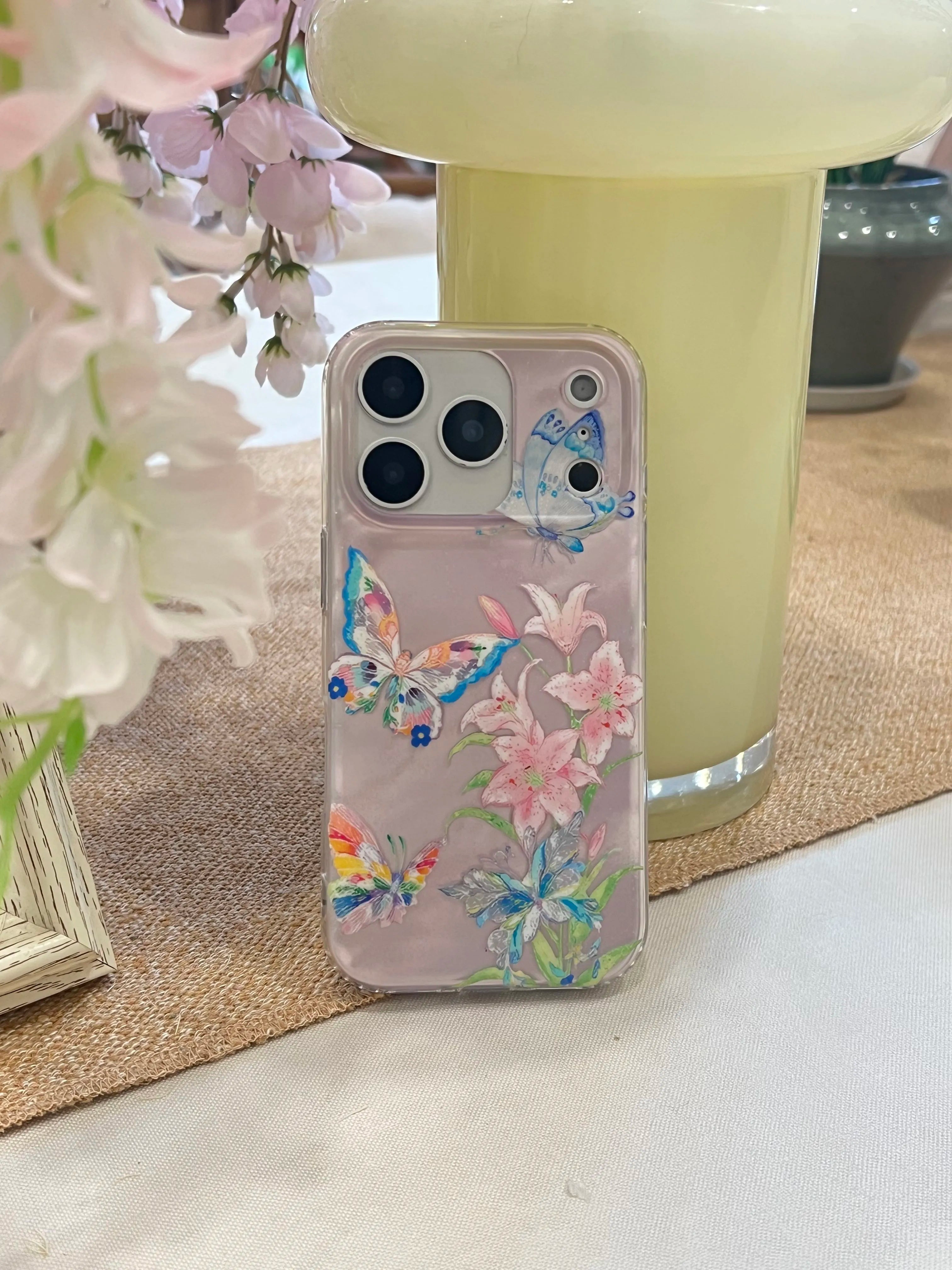 Chic Butterfly & Floral Botanical IMD Phone Case-YSH