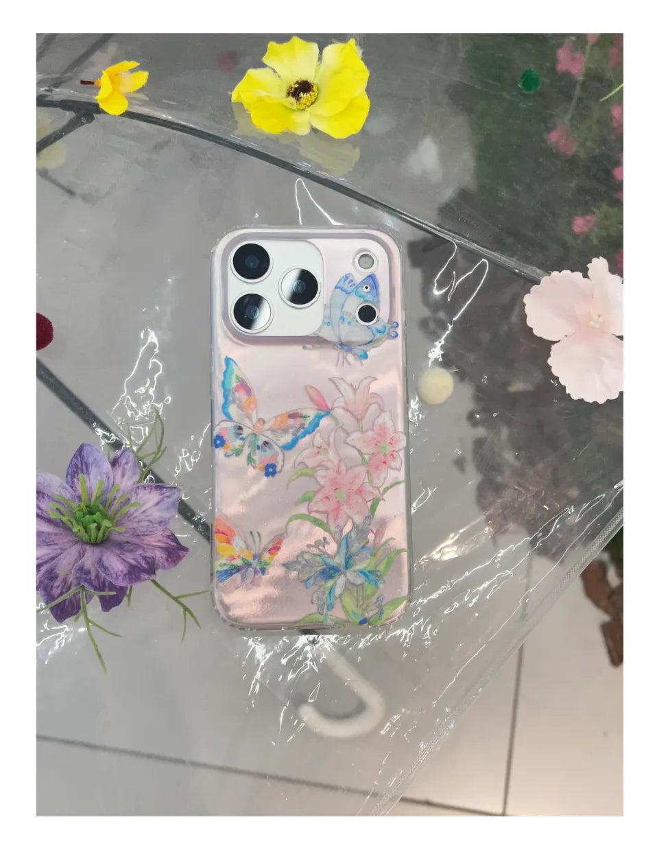 Chic Butterfly & Floral Botanical IMD Phone Case-YSH