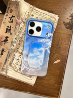 Artistic Moon in Blue Night Gradient IMD Phone Case-YSH