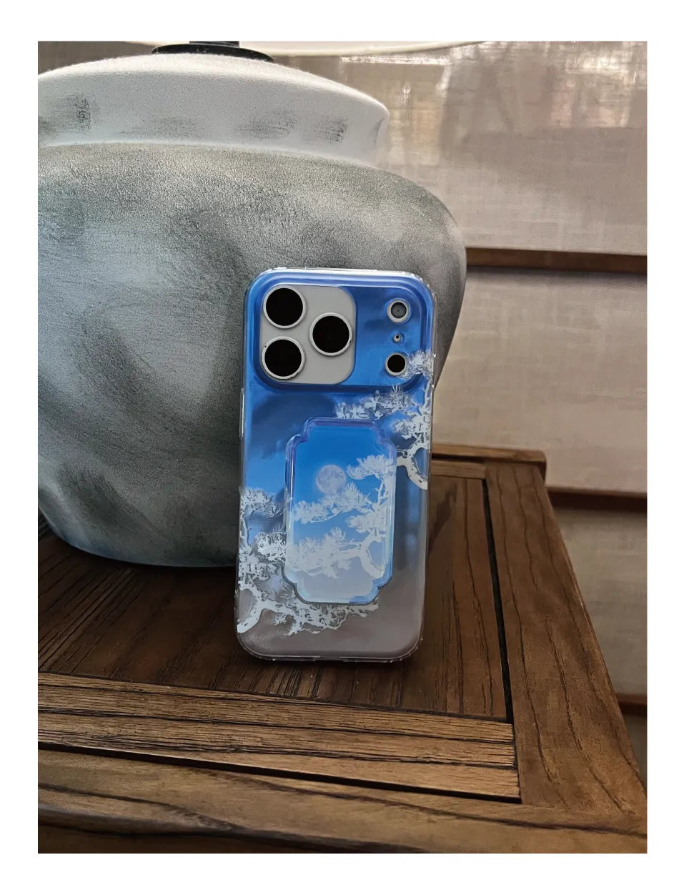 Artistic Moon in Blue Night Gradient IMD Phone Case-YSH