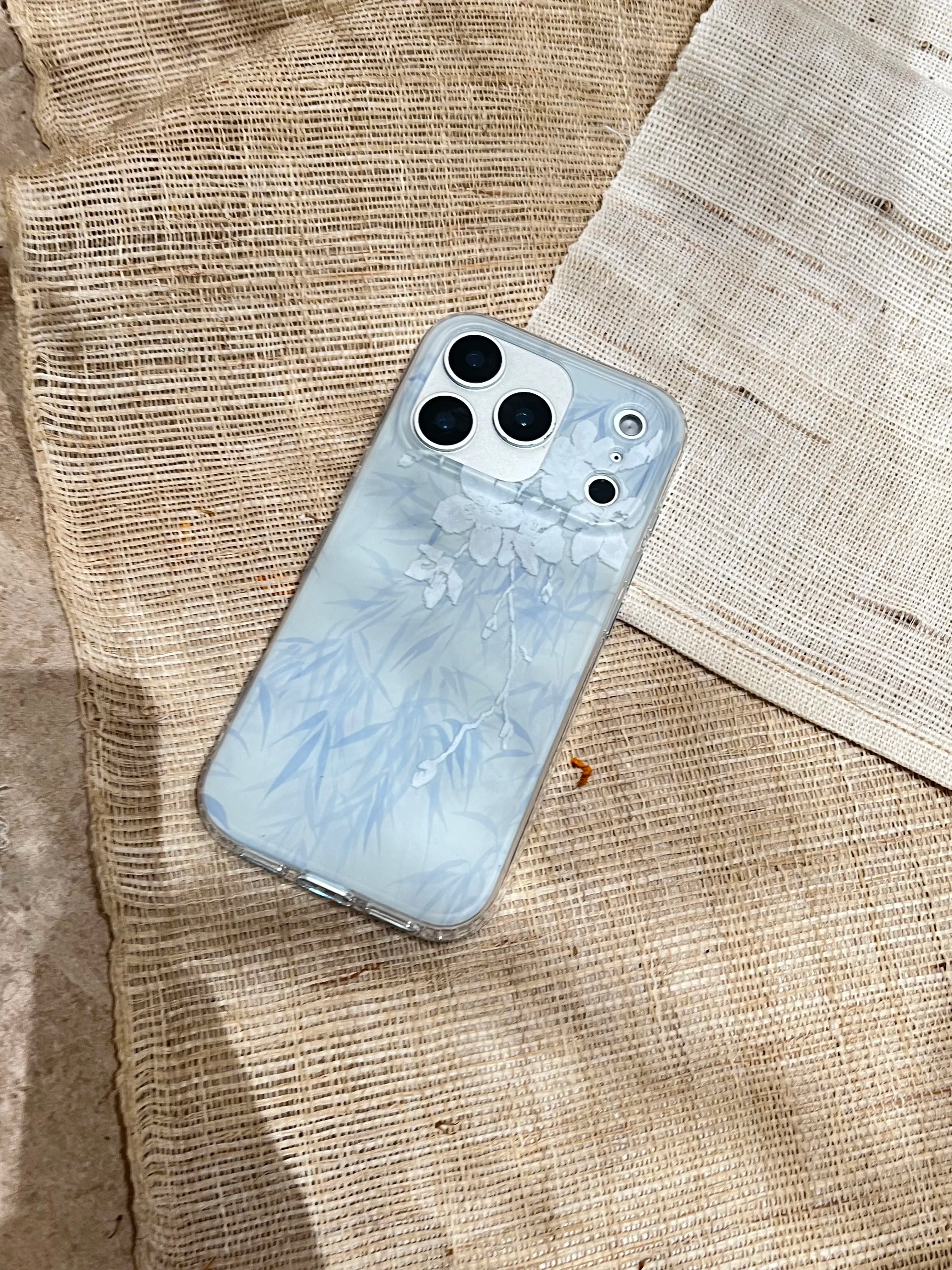 Minimalist Ink Bamboo & Floral Phone Case-YSH002IMD