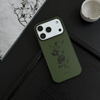 Ink Flower Green Phone Case-NS003AC