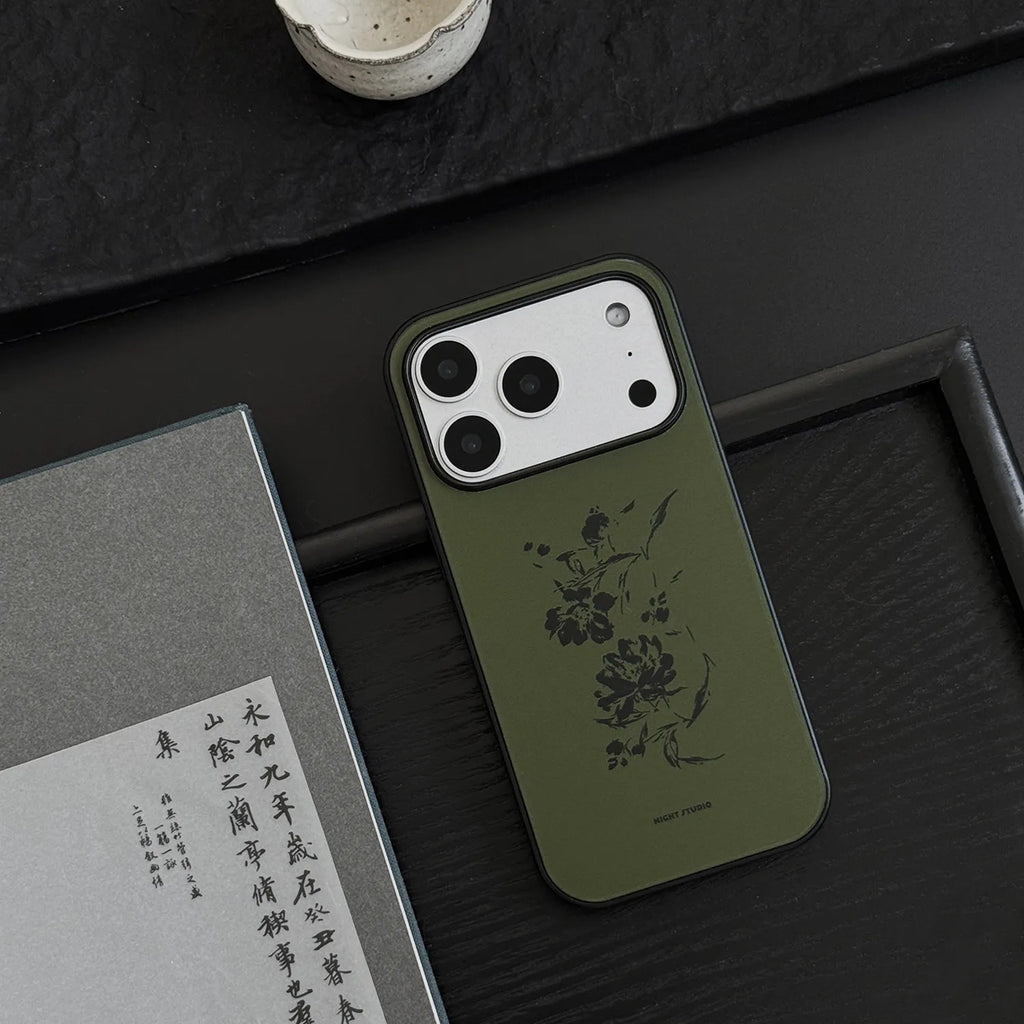 Ink Flower Green Phone Case-NS003AC