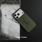 Ink Flower Green Phone Case-NS003AC