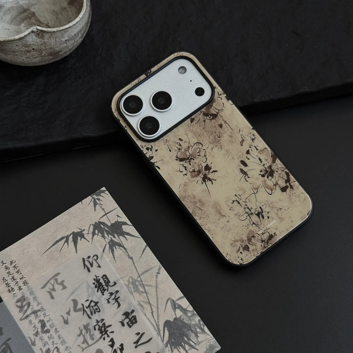 Autumn Ink Flower Phone Case-NS002G