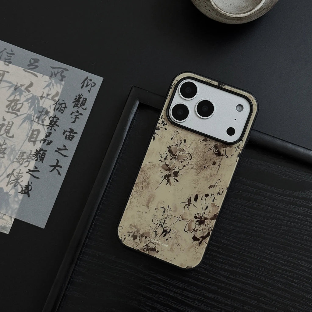 Autumn Ink Flower Phone Case-NS002G