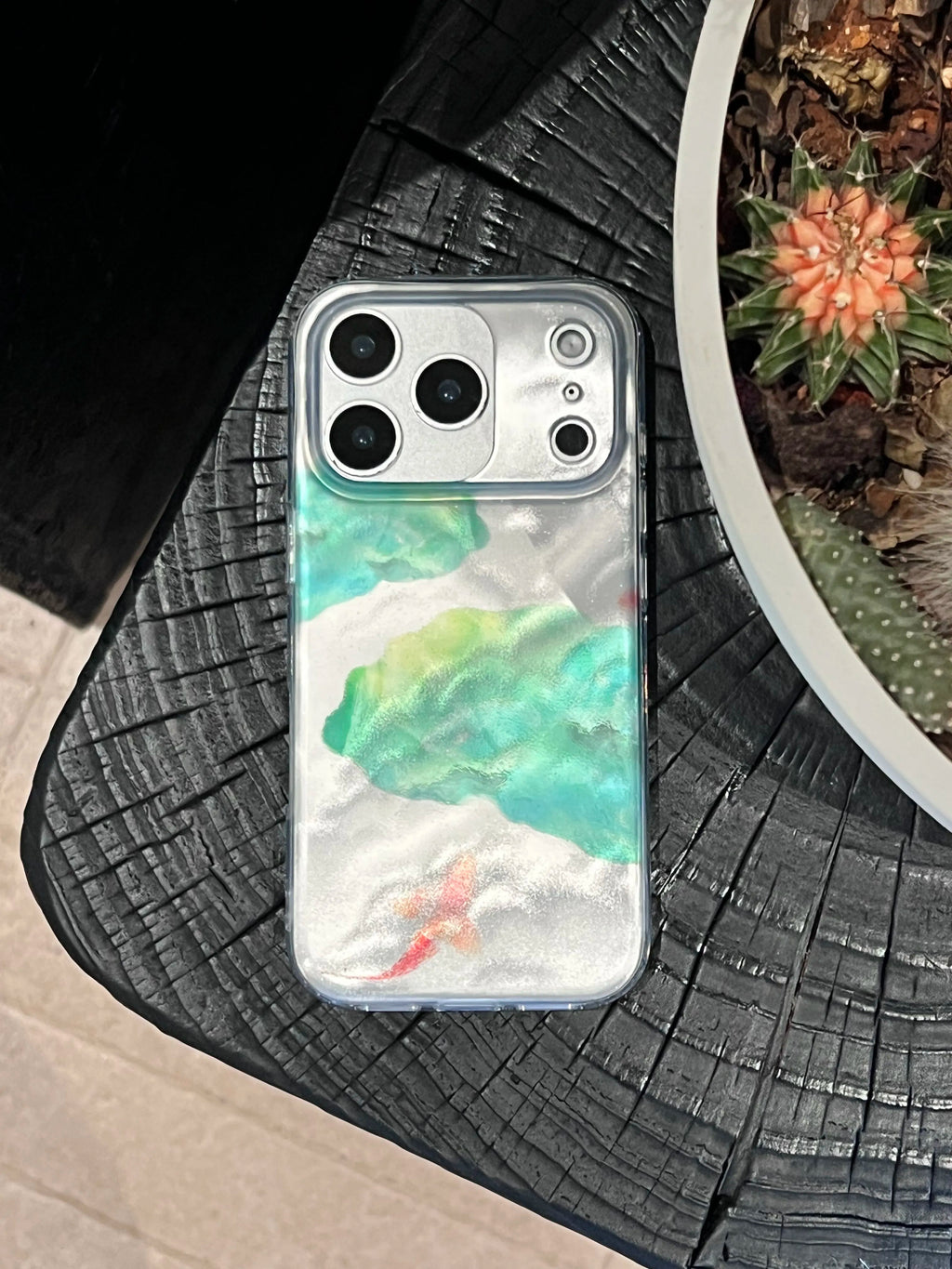 Lotus Pond & Koi Fish Phone Case-YSH013IMD