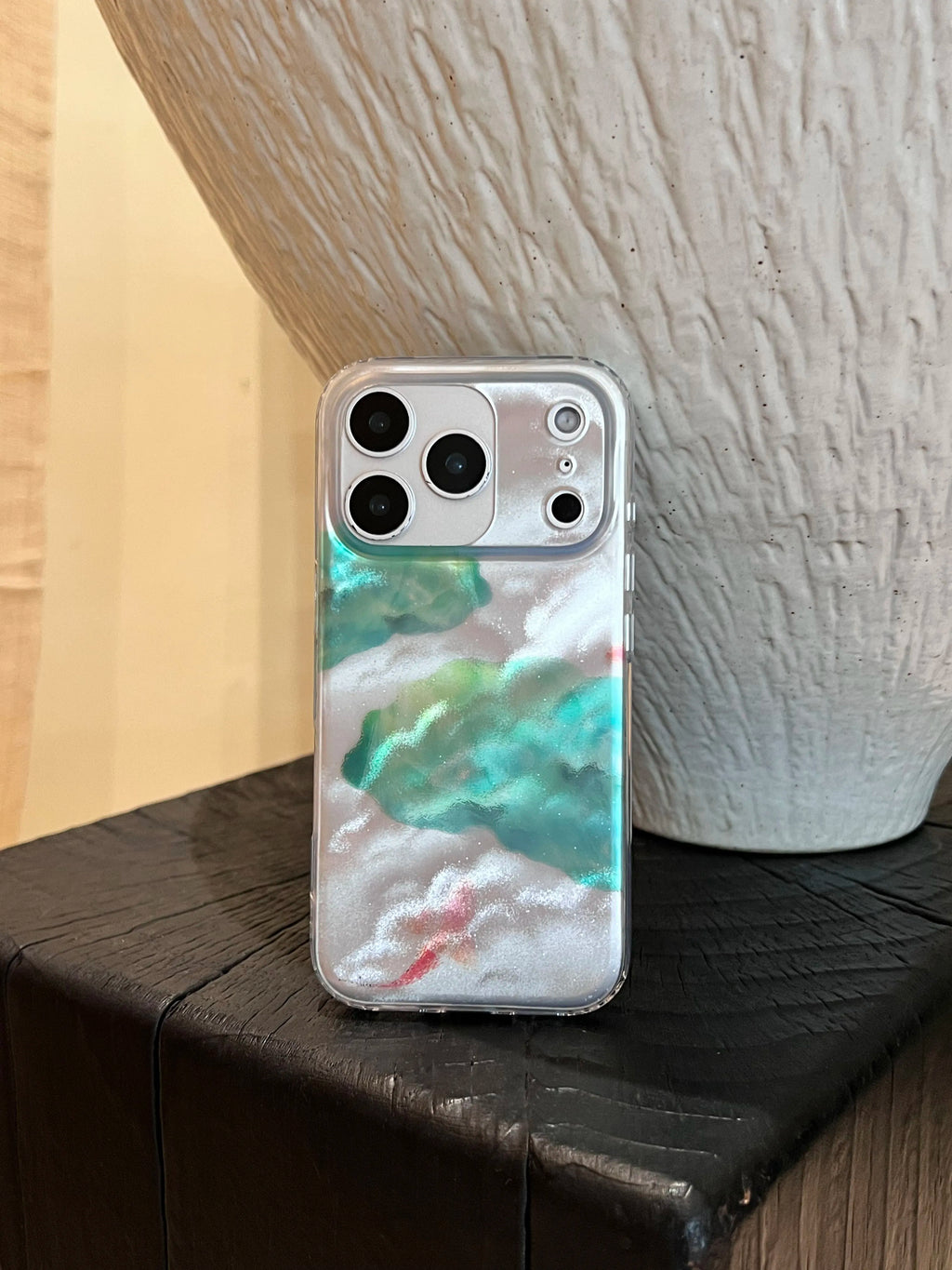 Lotus Pond & Koi Fish Phone Case-YSH013IMD