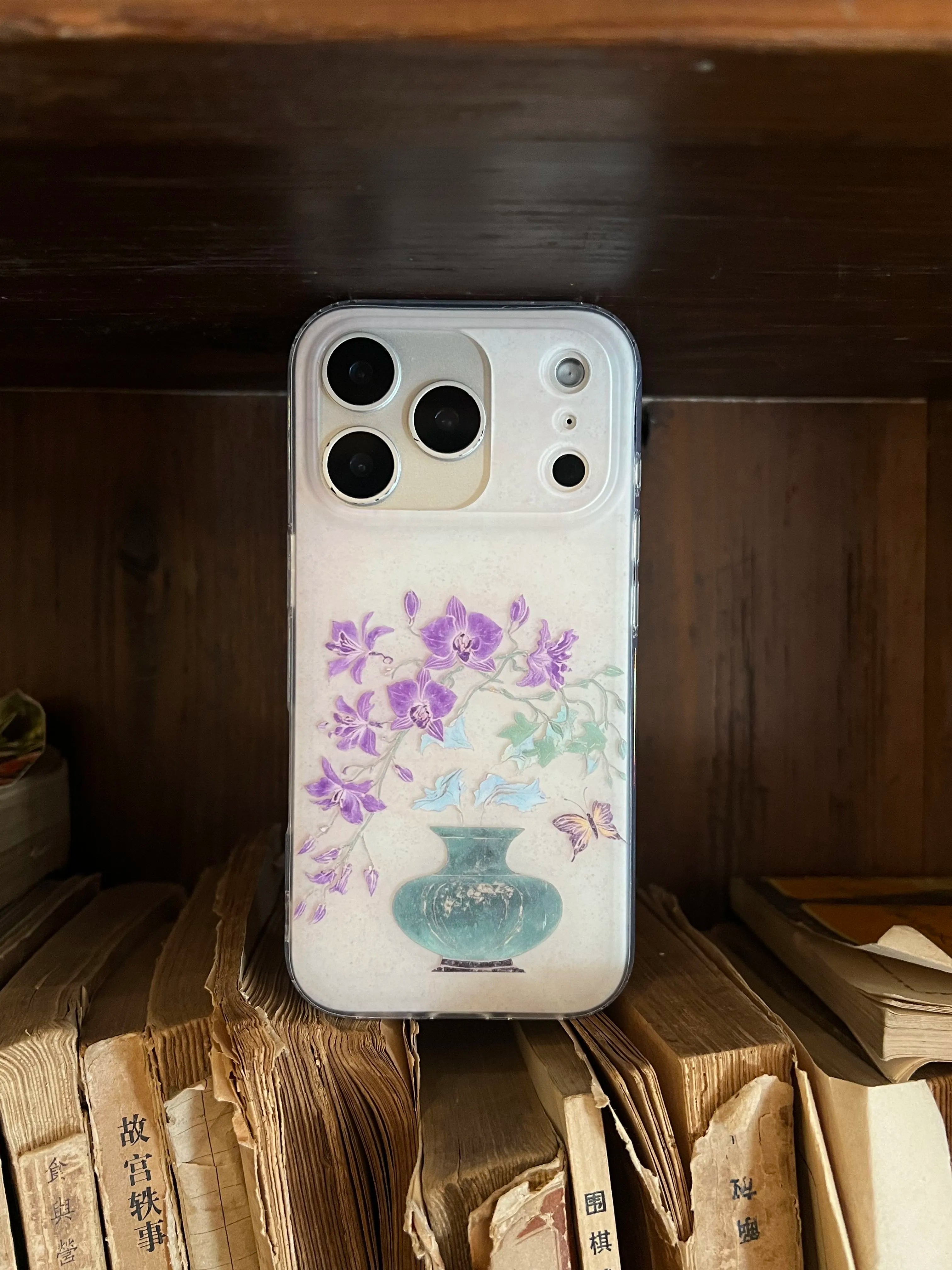 Purple Orchid & Vase Phone Case-YSH019IMD