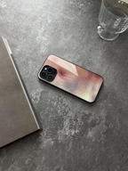 Abstract Watercolor Twilight Tempered Glass Phone Case-MH