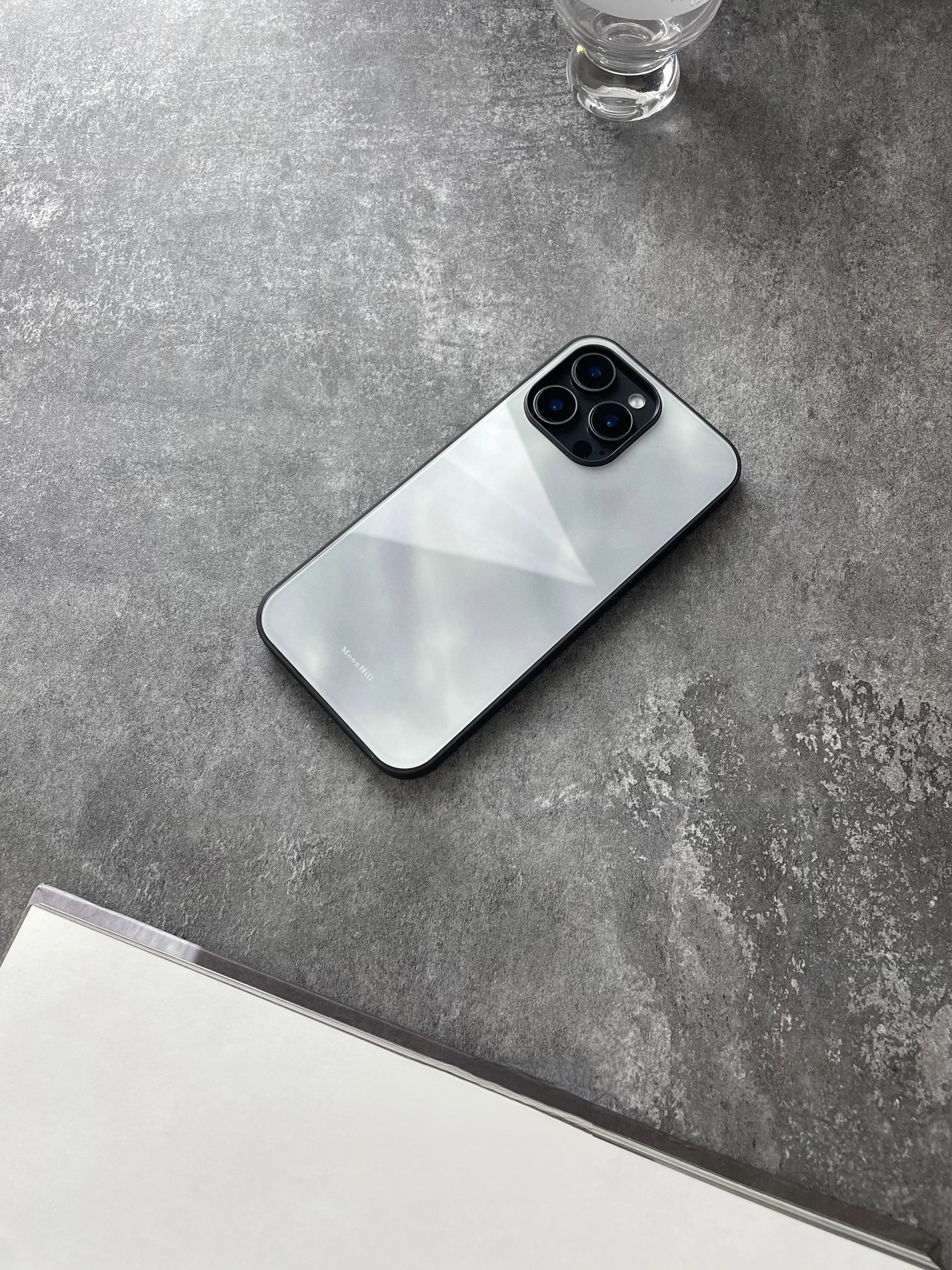 Luxe Ethereal Cloud Tempered Glass Phone Case-MH