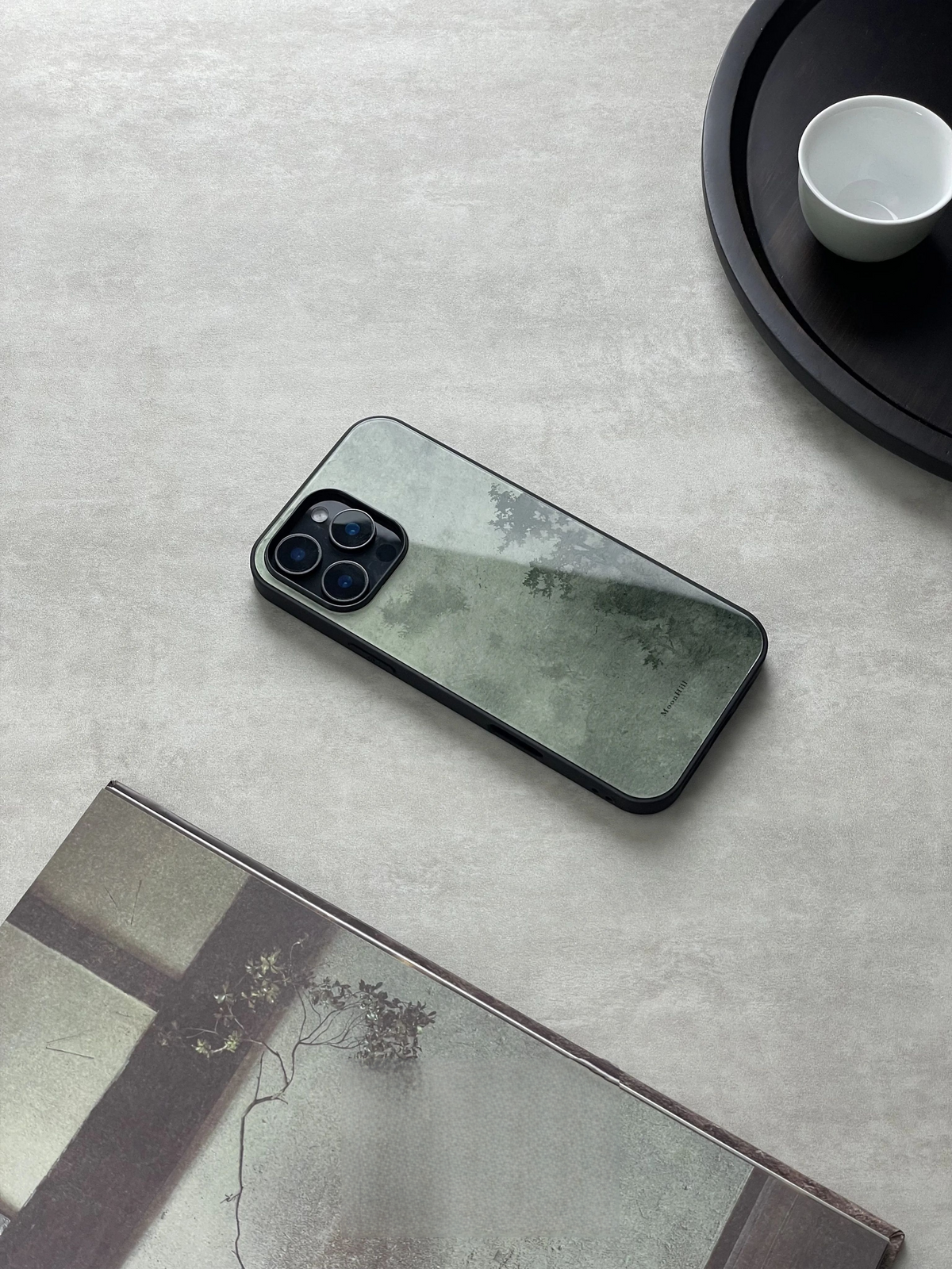 Pine Slumber Zen Aesthetics Tempered Glass Phone Case-MH