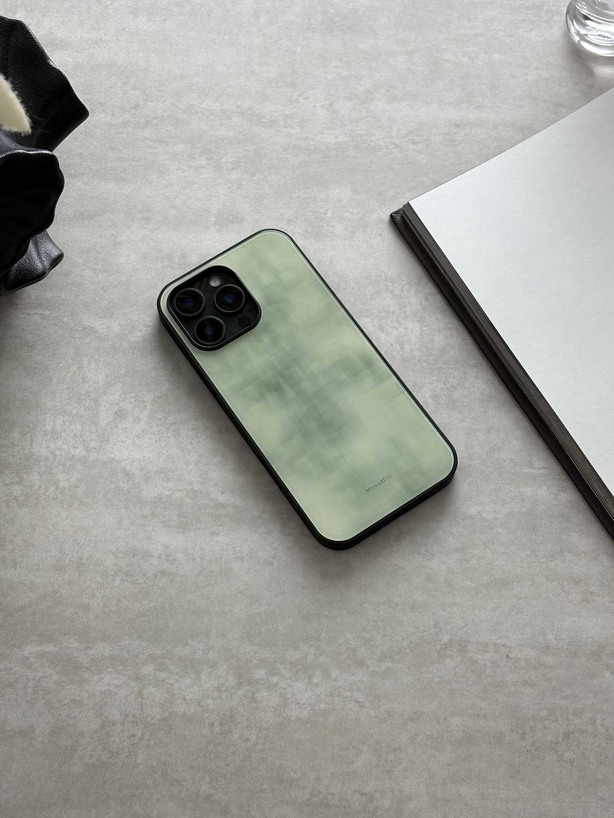 Spring Rain Aesthetic Tempered Glass Phone Case-MH