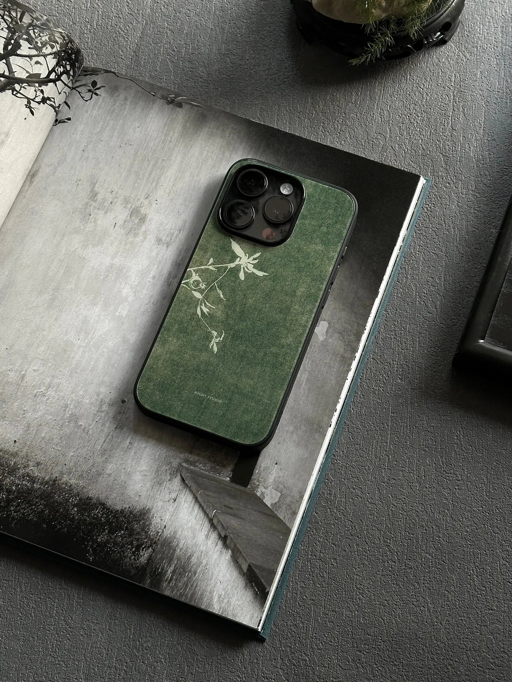 Cyanotype Floral Phone Case-NS038G