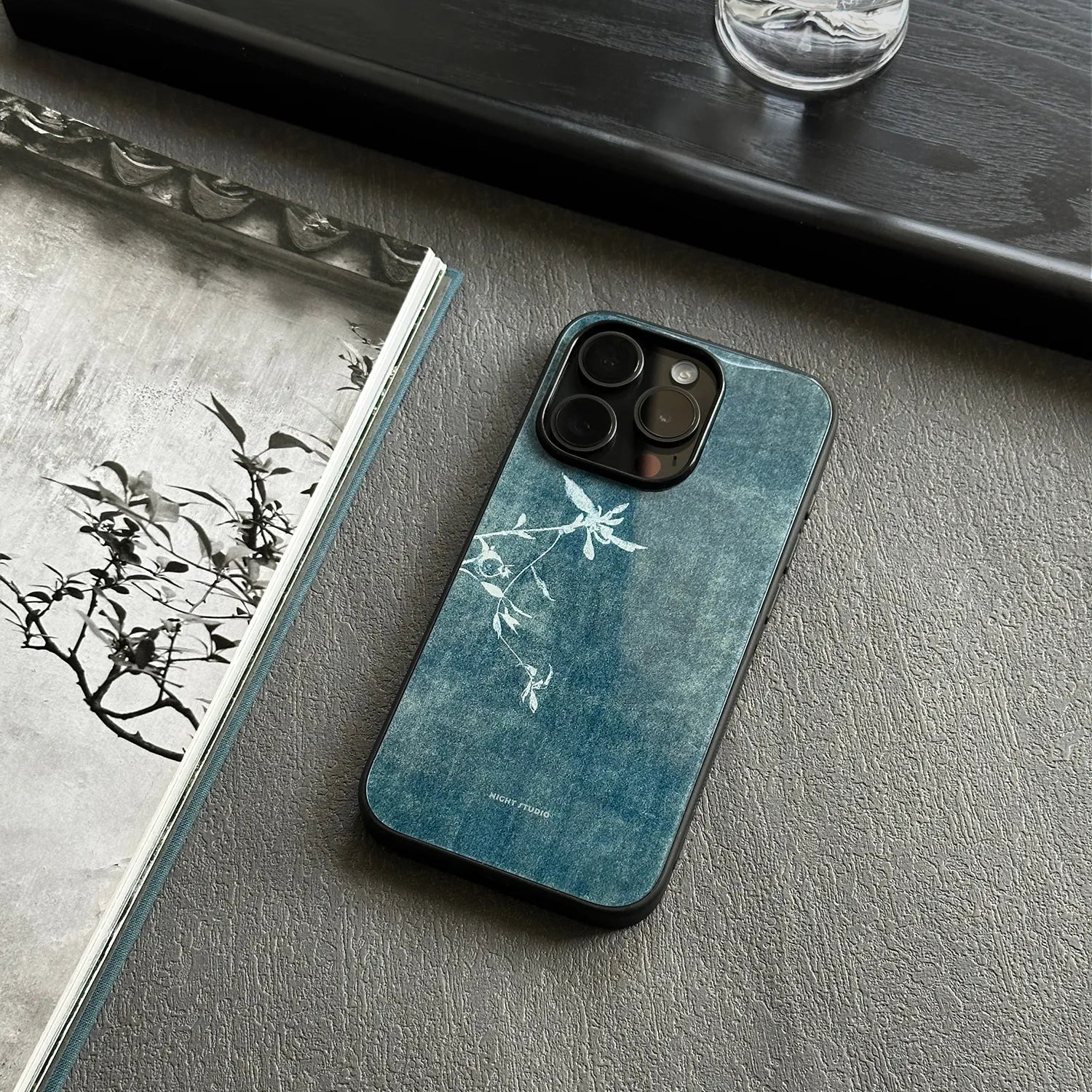 Cyanotype Floral Phone Case-NS038G