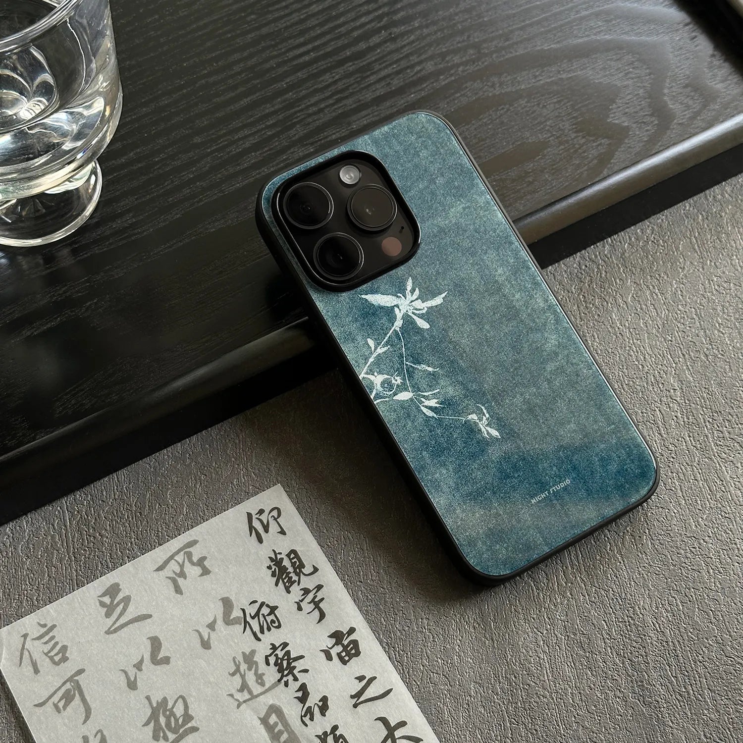 Cyanotype Floral Phone Case-NS038G