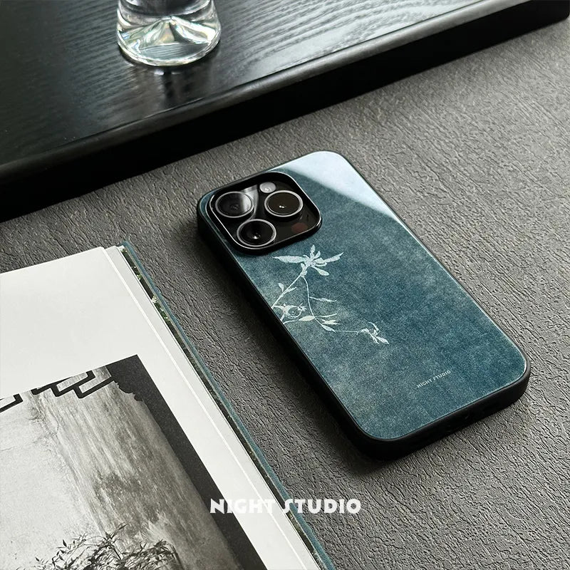 Cyanotype Floral Phone Case-NS038G