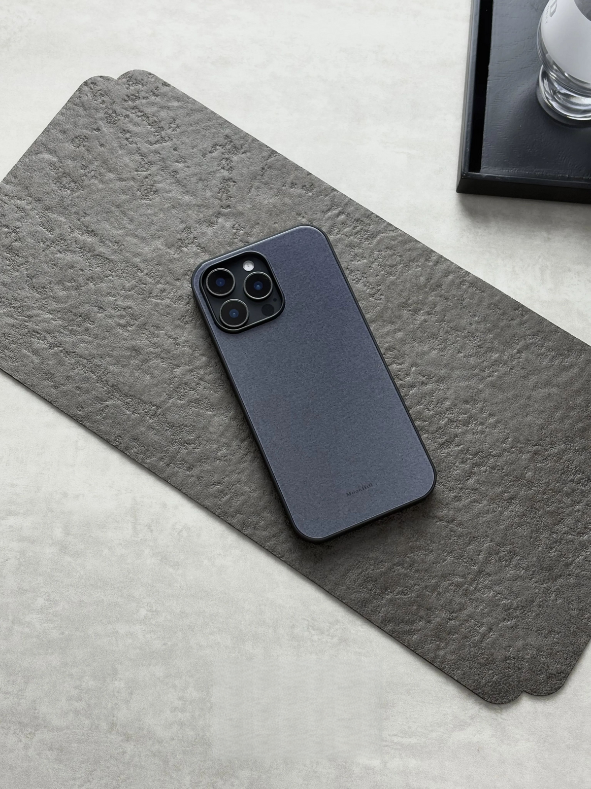 Midnight Lacquer Aesthetic Tempered Glass Phone Case-MH