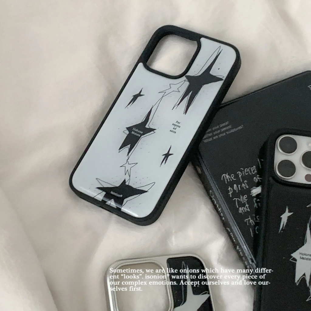Y2K Star Mirror & Epoxy Resin Aesthetic Phone Case - BYY