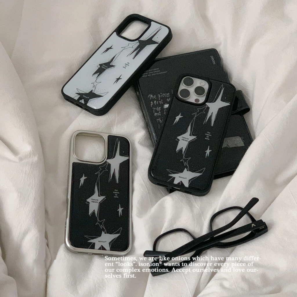 Y2K Star Mirror & Epoxy Resin Aesthetic Phone Case - BYY