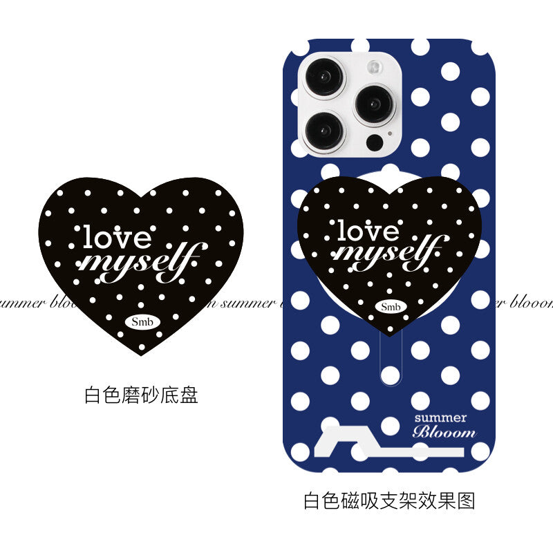 Aesthetic Blue Polka Dot Phone Case with Slot or MagSafe SB-IML